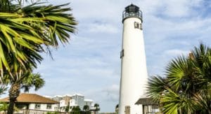 climb the lighthouse when you stay at st. george island hotels