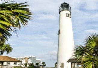 climb the lighthouse when you stay at st. george island hotels